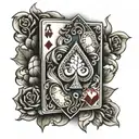 playing card suits   tattoo design idea