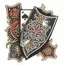 playing card suits   tattoo design idea
