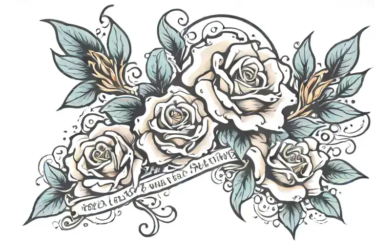 "as long as im living my mommy youll be" in cursive tattoo design idea