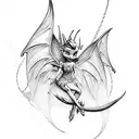 dragon tinkerbell tattoo design idea