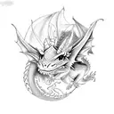 dragon tinkerbell tattoo design idea
