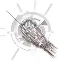 sci fi wire future arm tattoo design idea