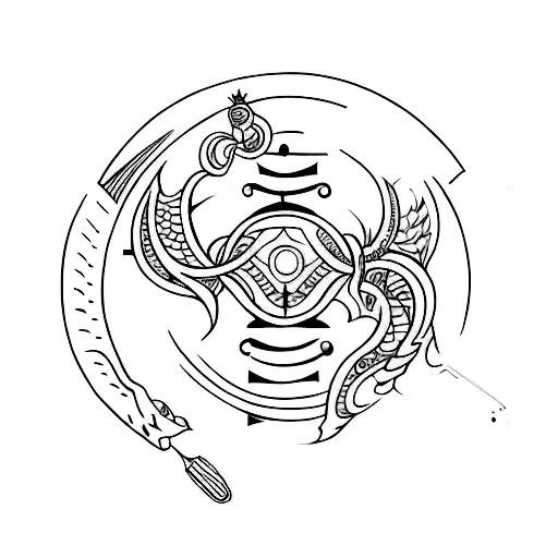 a tattoo for a guy named harsh with zodiac sign sagittarius  tattoo design idea