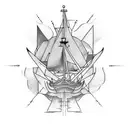 burn the ship tattoo design idea