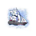 burn the ship tattoo design idea