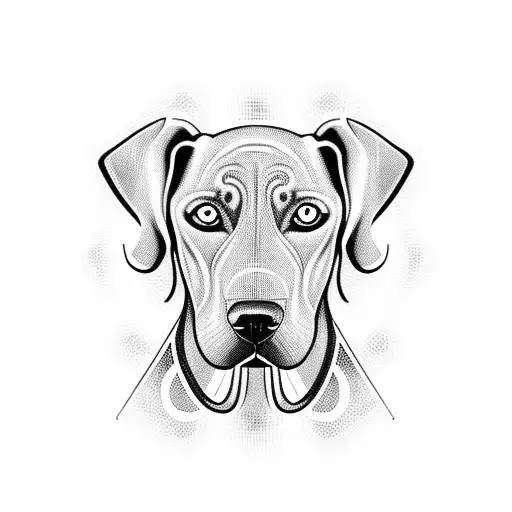 Weimaraner tattoo design idea