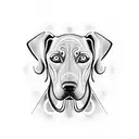 Weimaraner tattoo design idea