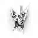 Weimaraner tattoo design idea