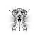 Weimaraner tattoo design idea