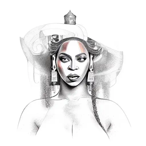 beyonce inspired tattoo design idea