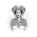 beyonce renaissance  tattoo design idea