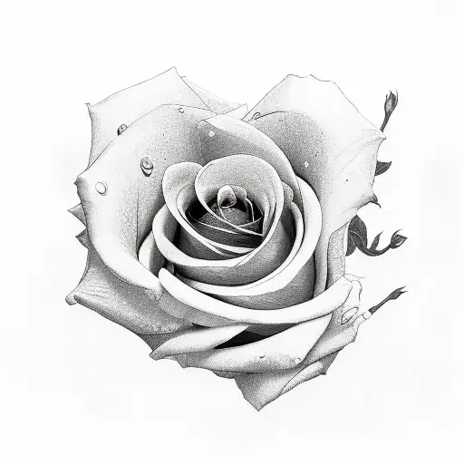  the number 8 with roses around  tattoo design idea