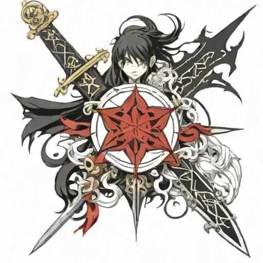 I want you make me a tattoo design combining the word SXL with swords  tattoo design idea