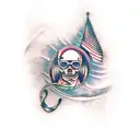 sound wave tattoo design idea