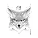 kitsune tattoo design idea