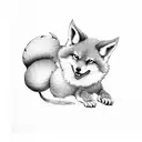 kitsune tattoo design idea