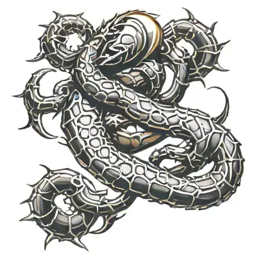 Combine elements of MMA and scorpions in a dynamic and fierce tattoo design tattoo design idea