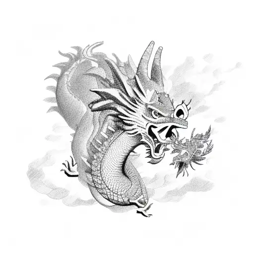 dragon and rooster and horse and pig Chinese zodiac tattoo design idea