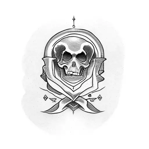till death do us part text and a red heart in the shape of an inform symbol tattoo design idea