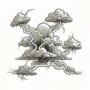 thunderstorms  tattoo design idea