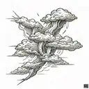 thunderstorms  tattoo design idea