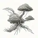 thunderstorms  tattoo design idea