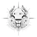 Motorica-inspired robot arm tattoo design idea