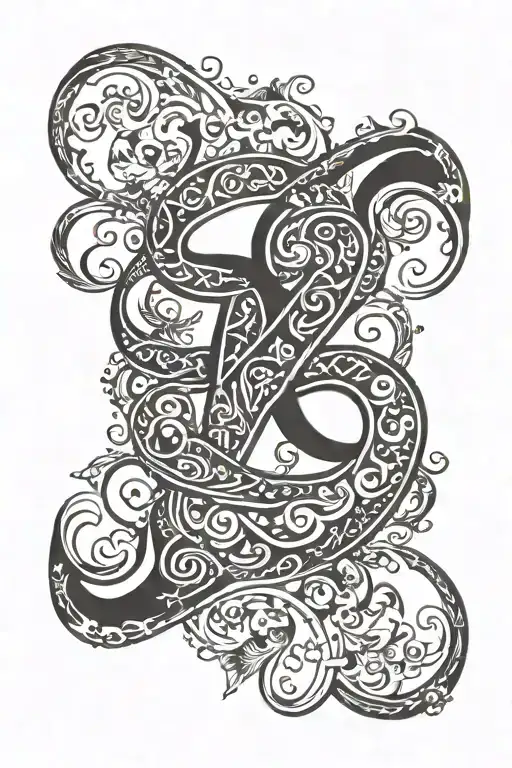 Infinity tattoo for wrist that includes the the letter H C M tattoo design idea