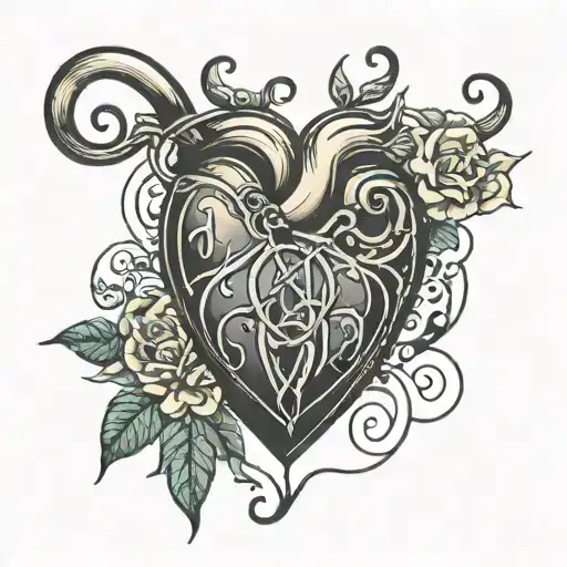 bdsm heart tattoo tattoo design idea