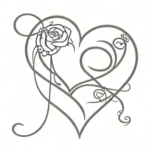 hearts bdsm slavery tattoo design idea