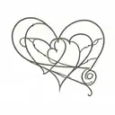 hearts bdsm slavery tattoo design idea