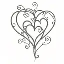 hearts bdsm slavery tattoo design idea