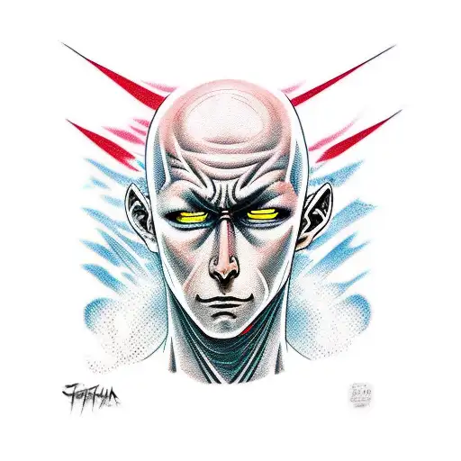 Saitama negro tattoo design idea