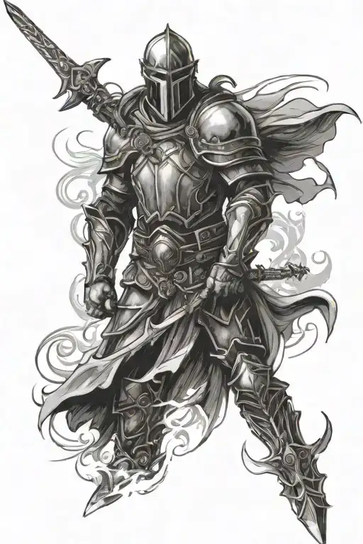 Paladin tattoo design idea