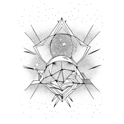 simple milky way tattoo design idea