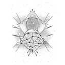 simple milky way tattoo design idea