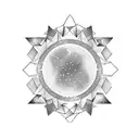 simple milky way tattoo design idea