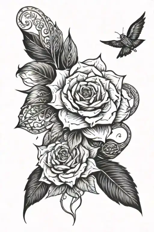 live on through love tattoo design idea