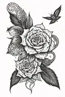 live on through love tattoo design idea