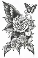 live on through love tattoo design idea