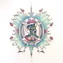 Hourglass tattoo design idea