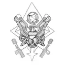 Marine Corps EGA tattoo design idea
