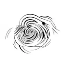 bell curve tramp stamp tattoo design idea