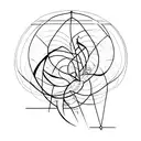 bell curve tramp stamp tattoo design idea