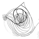 bell curve tramp stamp tattoo design idea