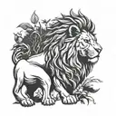 Brandon lake lion tattoo design idea