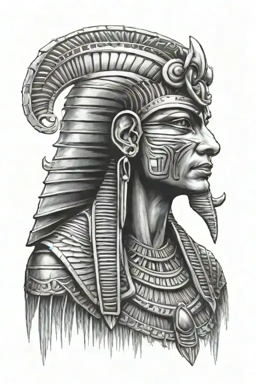 horus Egyptian god tattoo design idea