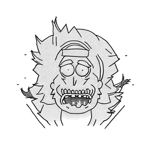 Rick e morty tattoo design idea