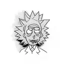 Rick e morty tattoo design idea