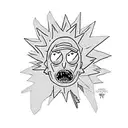 Rick e morty tattoo design idea